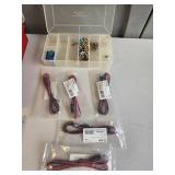 Assorted Electrical and Connector Supplies with Cables and PFM Integrators Organizer