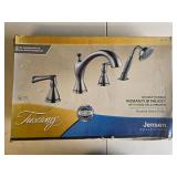 Tuscany Jensen Double Handle Roman Tub Faucet with Hand Held Sprayer
