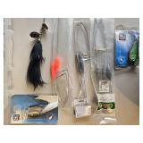 Lot of Fishing Lures and Accessories with Guide