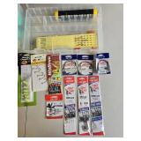 Assorted Fishing Tackle with Storage Cases