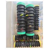 Assorted Fishing Tackle with Storage Cases