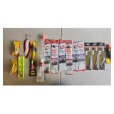 Assorted Fishing Tackle Lot with Tackle Boxes and Hooks