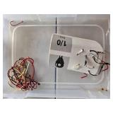 Assorted Fishing Tackle Lot with Plastic Storage Boxes