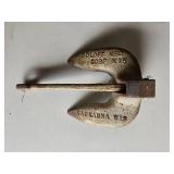 Vintage Roloff Mfg Corp Double Prong Hook