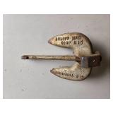 Vintage Roloff Mfg Corp Double Prong Hook