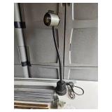 Assorted Cabinet Hardware/Parts and Flexible Arm Work Light