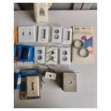 Assorted Lot of Electrical Boxes and Wall Plates