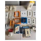 Assorted Lot of Electrical Boxes and Wall Plates