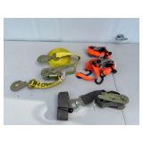 Lot of Heavy Duty Ratchet Straps