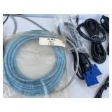 Assorted Lot of Computer and Video Cables