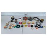 Assorted Adhesive Tape Lot - Electrical, Duct, and More