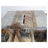 Vintage Table Saw on Wooden Stand