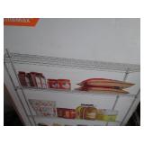 HDX 5-Shelf Storage Unit and Grey Hose