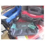 Lot of 3 Heavy-Duty Tool Bags - Kobalt, Husky, Masterforce