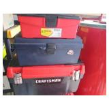 Lot of 3 Toolboxes - Craftsman, Flambeau, Keter