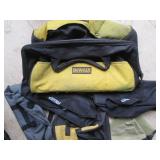 Lot of Dewalt and AWP Tool Bags and Storage Case