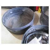Lot of Metal Hose Clamps with Buckets and Storage Box