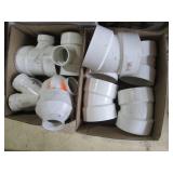 Lot of PVC and Rubber Pipe Fittings