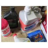 Lot of Mixed Automotive Fluids and Cleaning Supplies