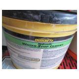 Quikrete Hydraulic Water-Stop Cement and Gojo Fast Towels