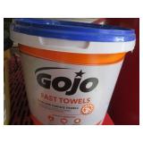 Quikrete Hydraulic Water-Stop Cement and Gojo Fast Towels