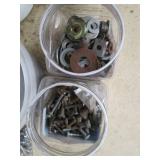 Assorted Bolts, Nuts, and Washers Collection
