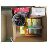 Assorted Hardware in Metal Storage Cabinet with Drawers