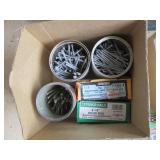 Assorted Hardware in Metal Storage Cabinet with Drawers