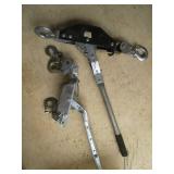 Lot of 2 Vintage Manual Come Along Cable Pullers