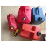 Lot of 5 Gasoline and Utility Containers