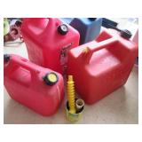 Lot of 5 Gasoline and Utility Containers