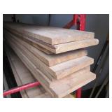 Lot of Rough Sawn Oak Lumber Planks