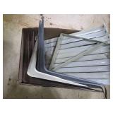 Assorted Metal Shelf Brackets - Box Lot