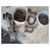 Lot of Miscellaneous Chain and Tow Hooks