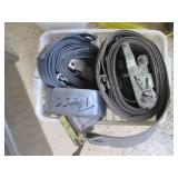 Lot of Assorted Ratchet Straps and Cargo Tie-Down Straps