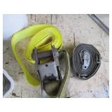 Lot of Assorted Ratchet Straps and Cargo Tie-Down Straps