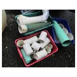 Lot of Assorted PVC and ABS Pipes and Fittings