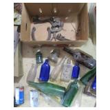 Lot of Vintage Tools and Antique Bottles