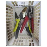 Lot of Tool Belts, Wrenches, and Pruning Shears