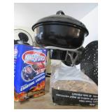 Charcoal Grill with Kingsford Lighter and Char-Broil Hickory Wood Chips