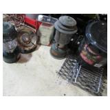 Lot of Camping Gear: Coleman Lanterns, Camp Stove, Stock Pot, and Accessories
