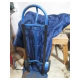 Blue Steel Hand Truck with Pneumatic Wheels