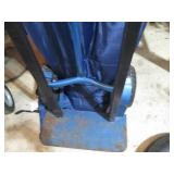 Blue Steel Hand Truck with Pneumatic Wheels