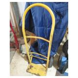 Yellow Heavy-Duty Hand Truck Dolly with Large Wheels