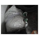 Lot of Mixed Wood Pieces and Tarp