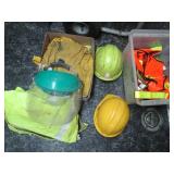 Lot of High-Visibility Safety Gear and Hard Hats