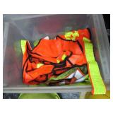 Lot of High-Visibility Safety Gear and Hard Hats