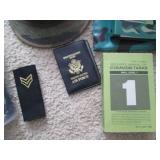 Vintage Military Lot Including Air Force ID Card Holder and Soldier