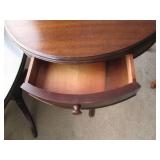 Round Table With Drawer