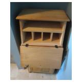 Wooden Multifunction Cabinet with Fold-Down Desk